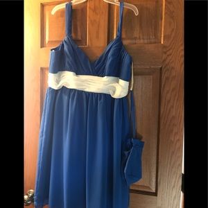 New with tags 16 blue short dressy dress